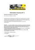 Information aux coureurs n&deg;3